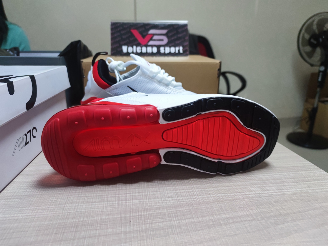 AIR MAX 270 White and red BV2523 100