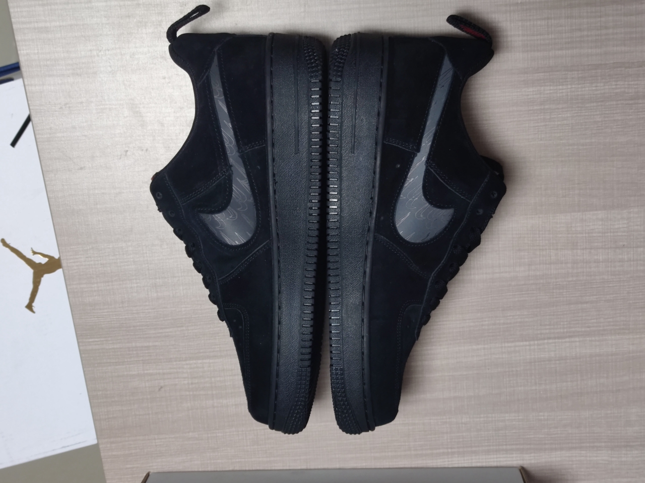 Air Force 1 Low Multi-Swoosh Black Orange DZ4514 001