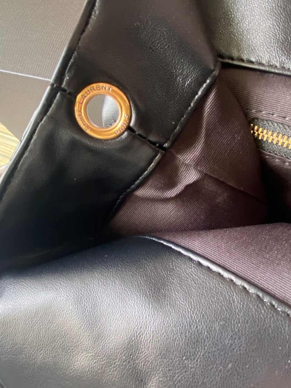 Saint Laurent Black Quilted Leather Icare Maxi Shopping Tote Bag