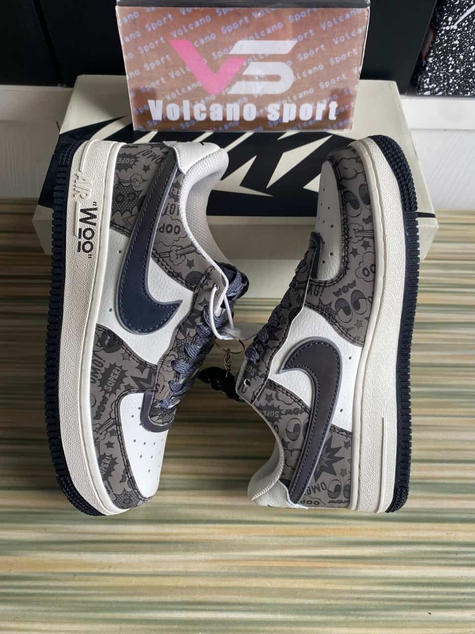 Air Force 1 07 Low Hacker Browm Beige White Black ZG0088-811