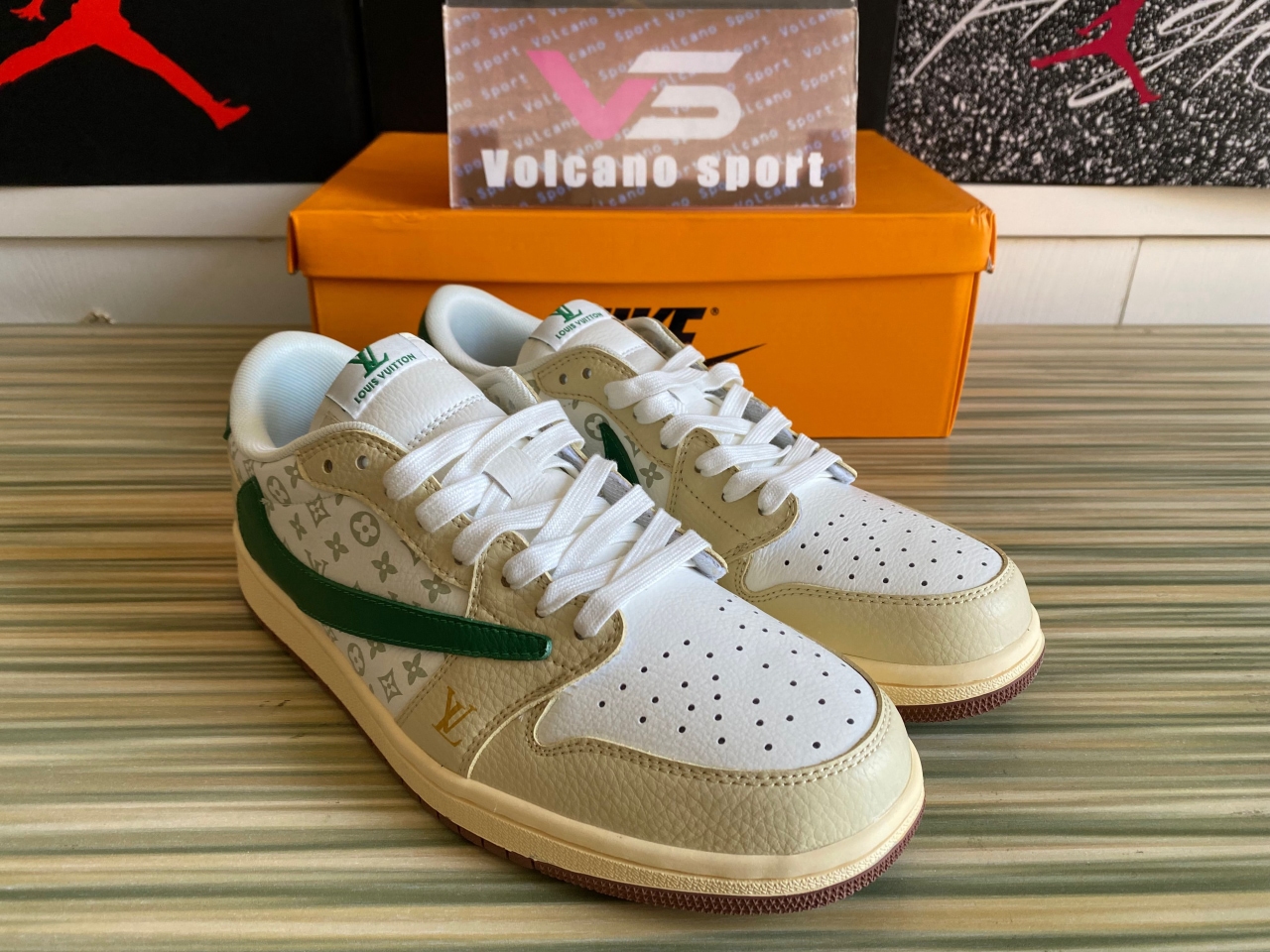Travis Scott x Fragment Design x LV x Air Jordan 1 Low LX1988-300