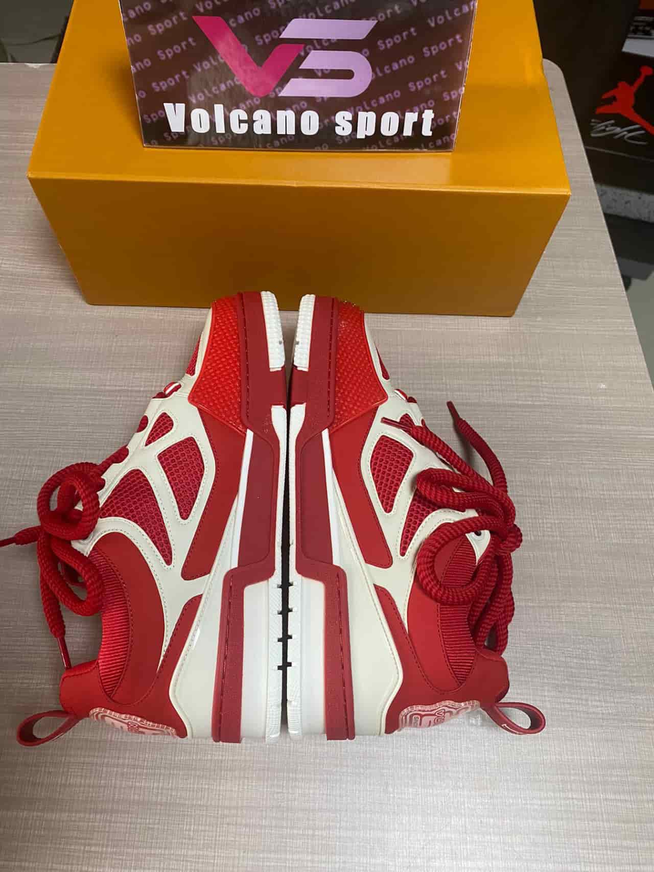 LV Skate Sneaker Red White