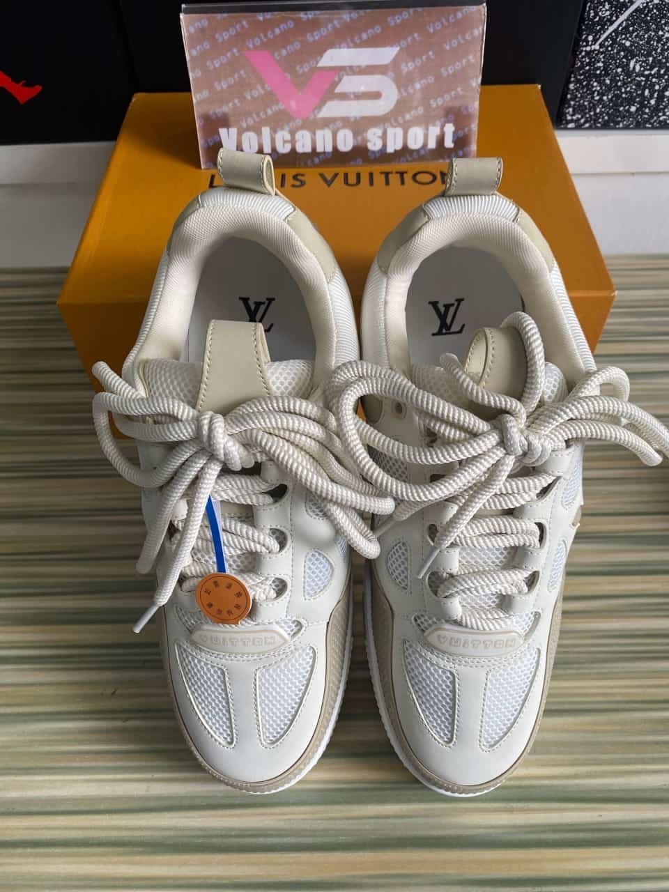 LV Skate Sneaker Beige White