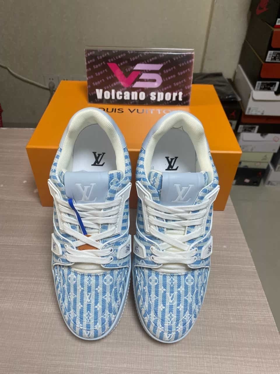 LV Trainer Blue Stripe Monogram