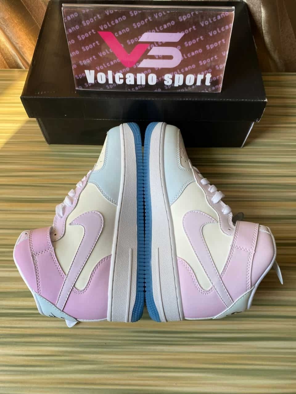 Nike Force 1 07 LX Mid White University BluePink Black DA8301-102