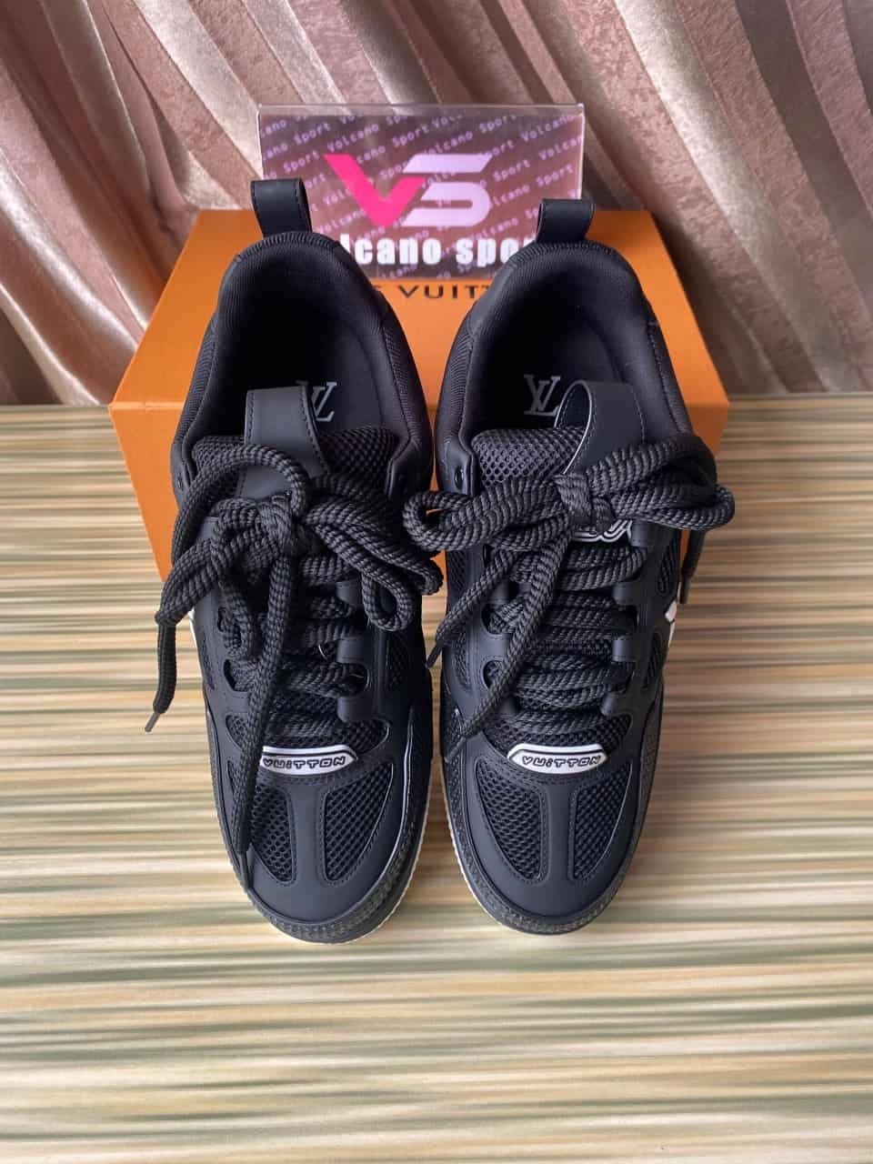 LV Skate Sneaker Black White 1AARR1