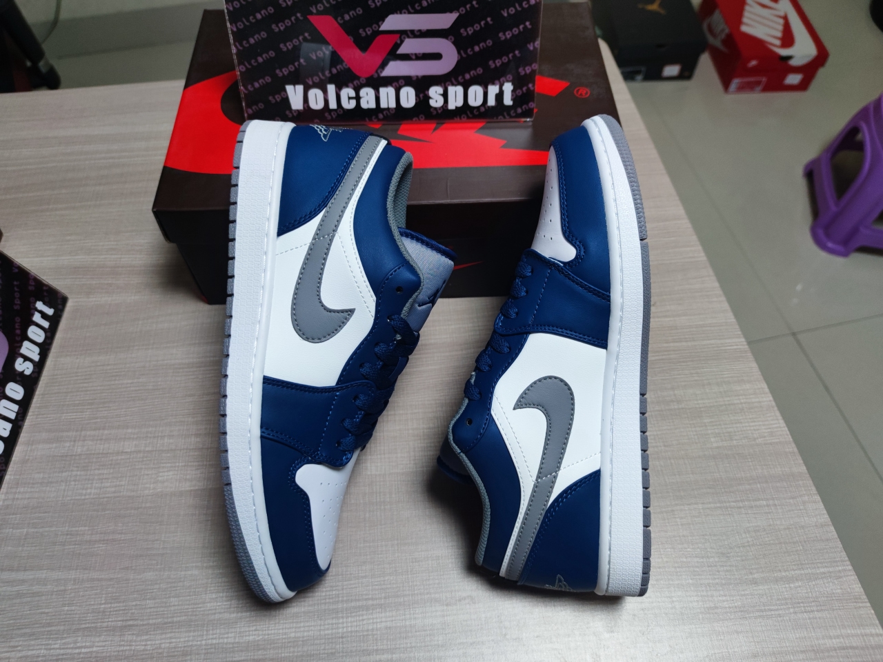 Air Jordan 1 Low “Purple Black” 553558 412