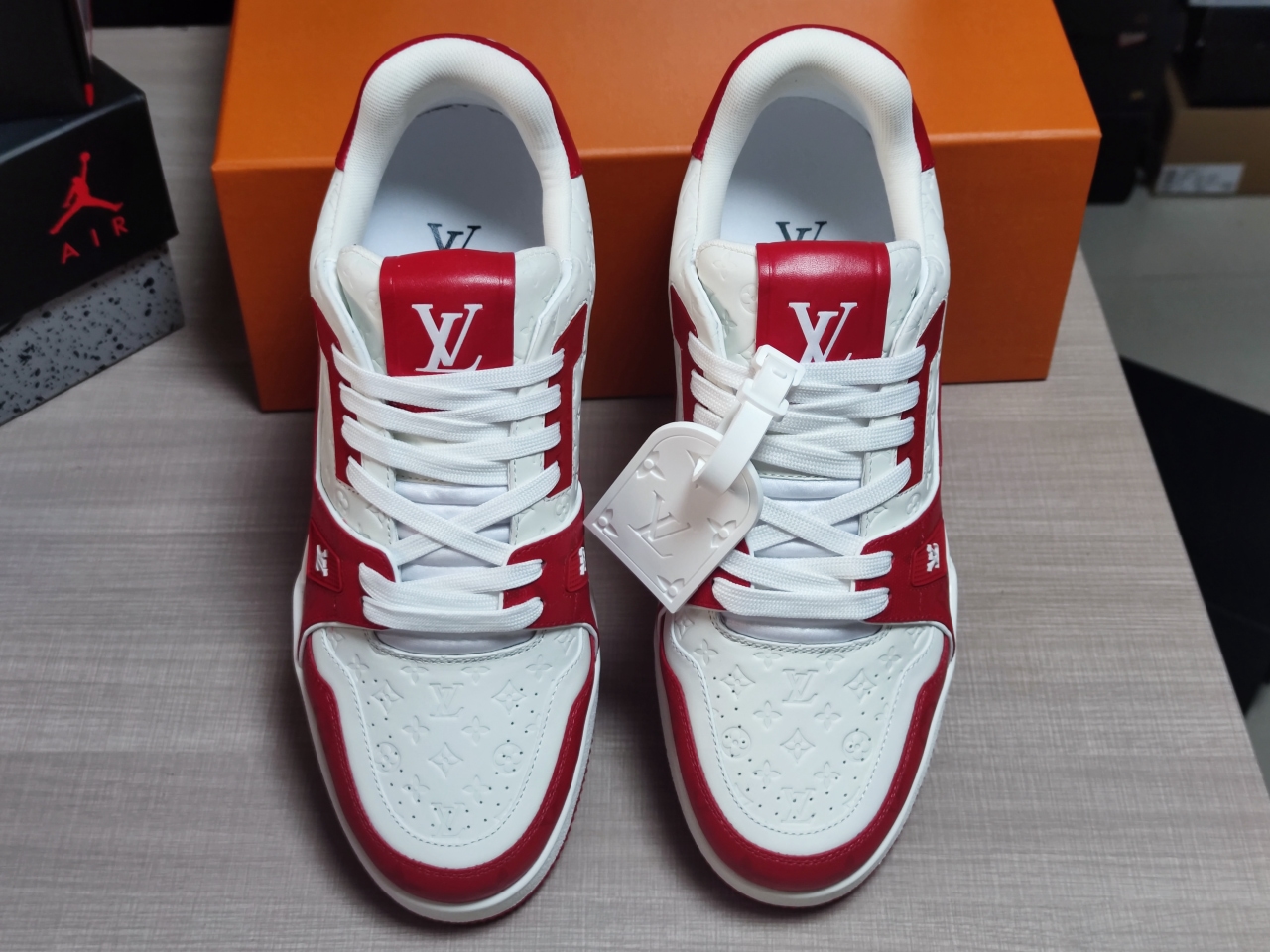 LV Trainer #54 Signature Red White