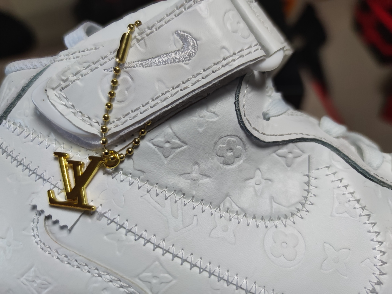 LV x Air Force 1 Mid White