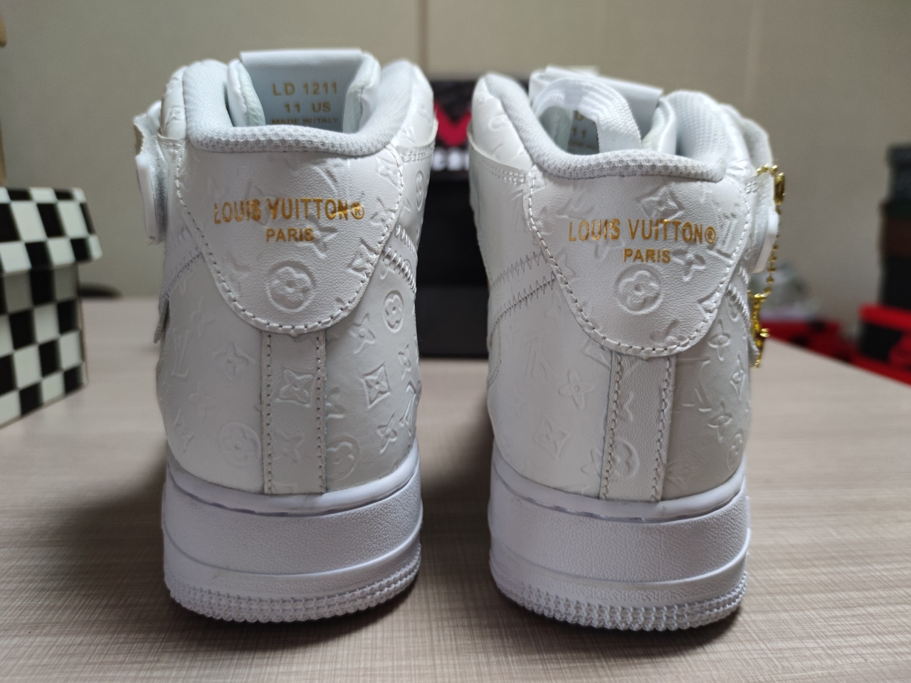 LV x Air Force 1 Mid White