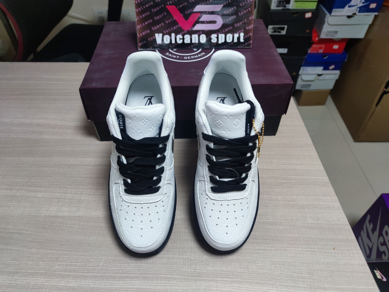 LV x Air Force 1 White Black