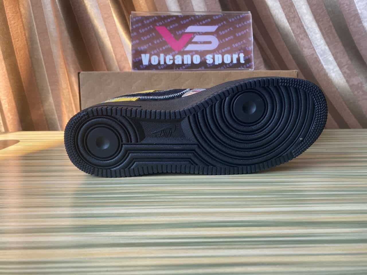 LV x Air Force 1 Low By Virgil Abloh 'Black Metallic Silver' 1A9VCH