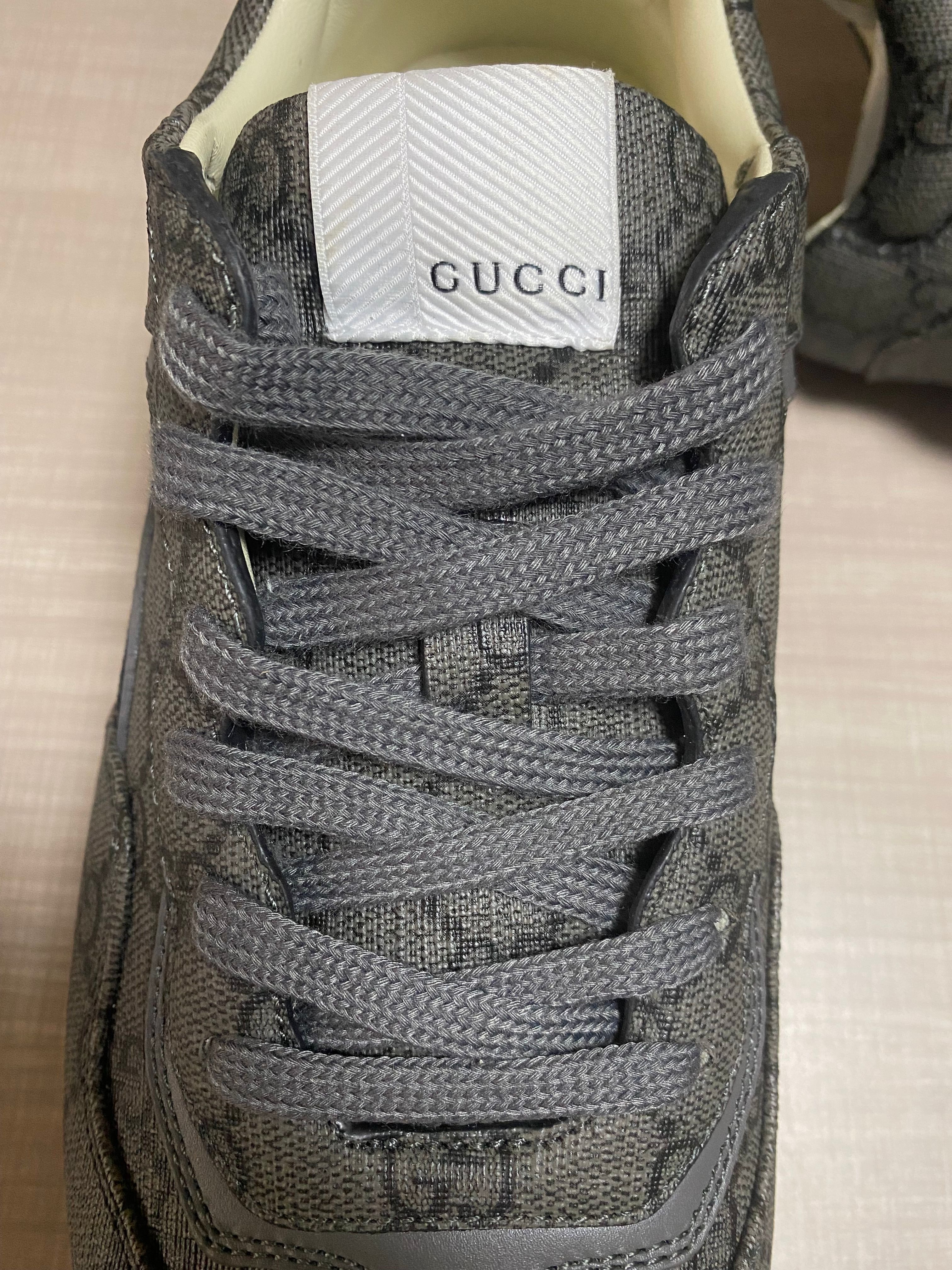 GUCCI Men's Grey GG Rhyton Sneaker 570443 9SFRO 5270