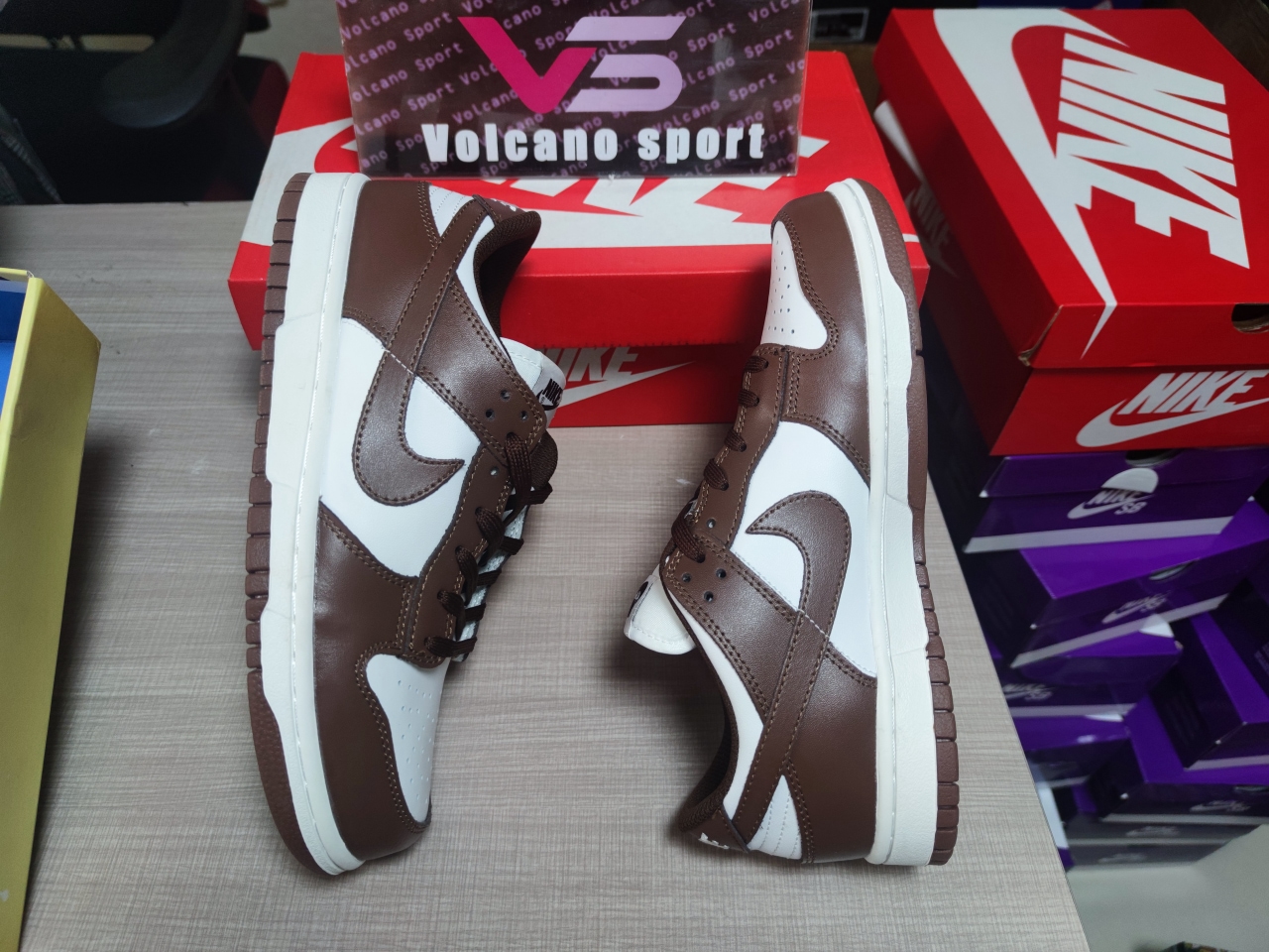 Dunk low Brown/White