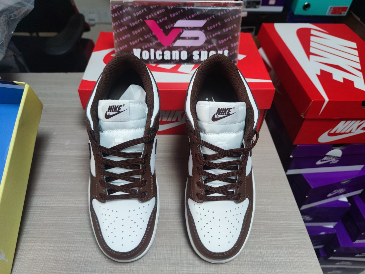 Dunk low Brown/White