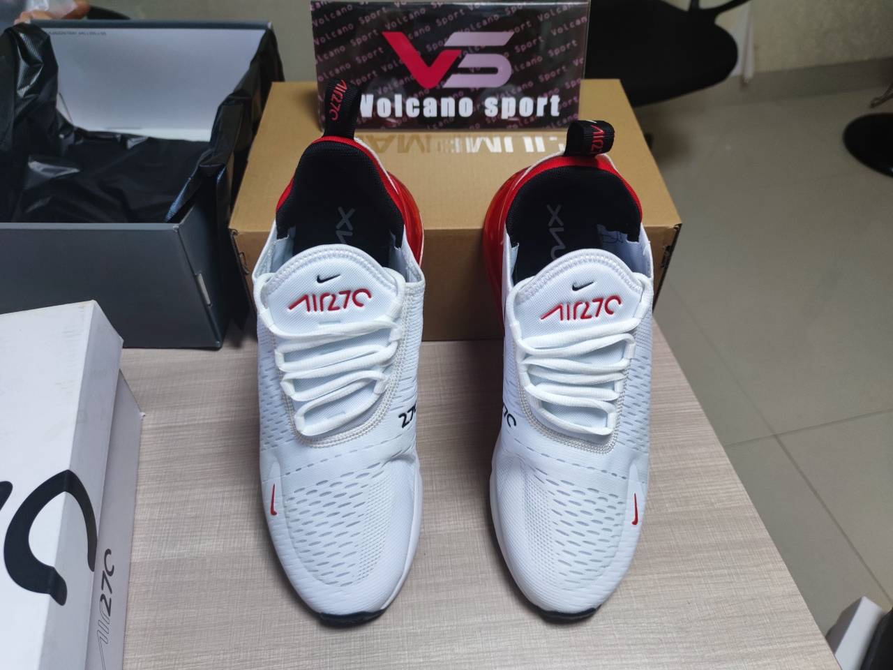 AIR MAX 270 White and red BV2523 100