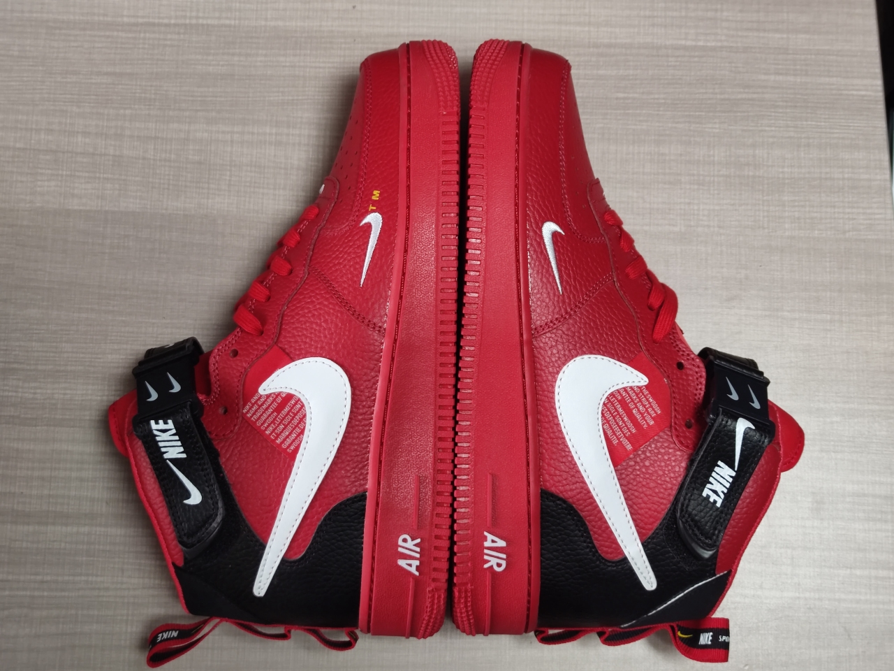 Air Force 1 Mid Utility University Red 804609-605