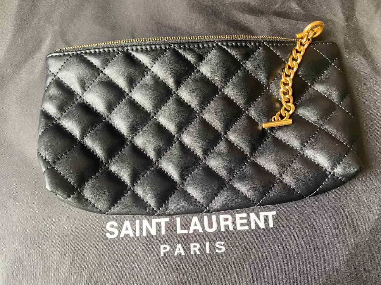 Saint Laurent Black Quilted Leather Icare Maxi Shopping Tote Bag