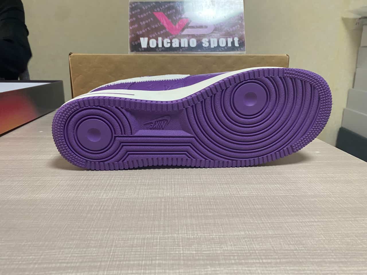 LV X Air force 1 Purple and white