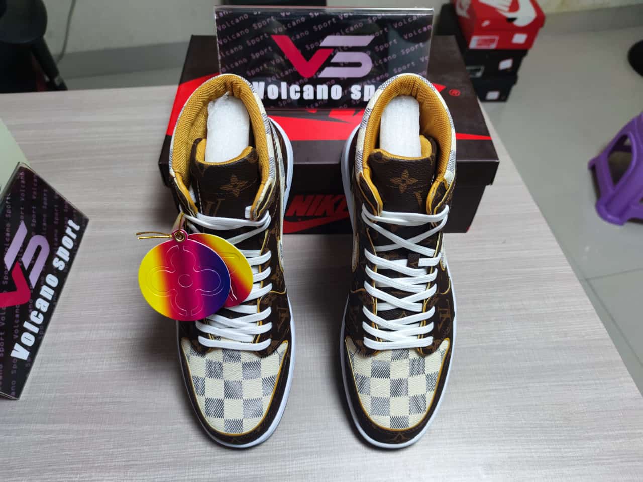 LV x Jordan 1 high
