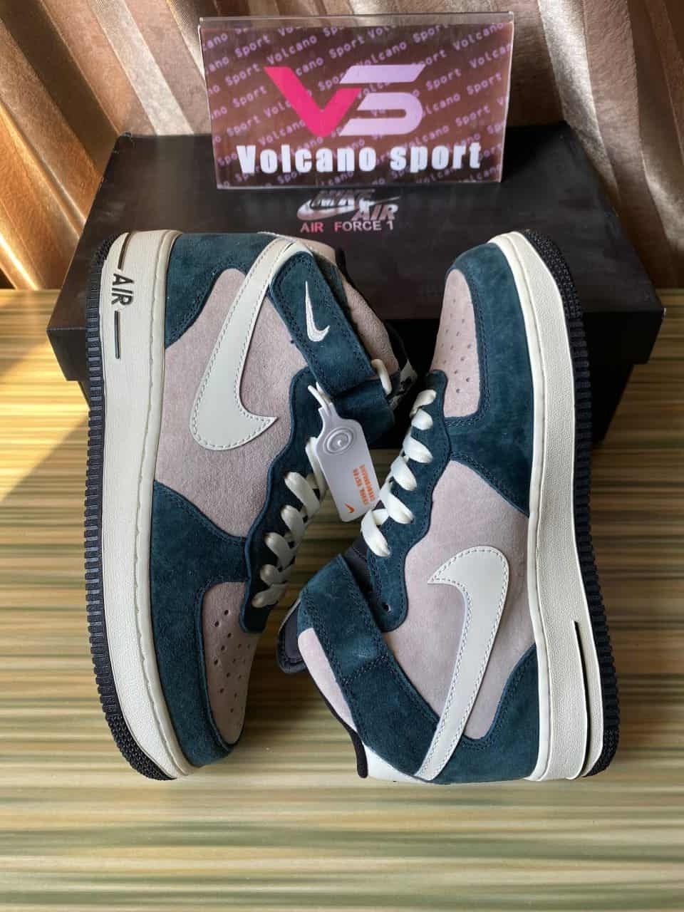 Nike Air Force 1 07 Mid Sail White Dark Green Grey DE6933-865