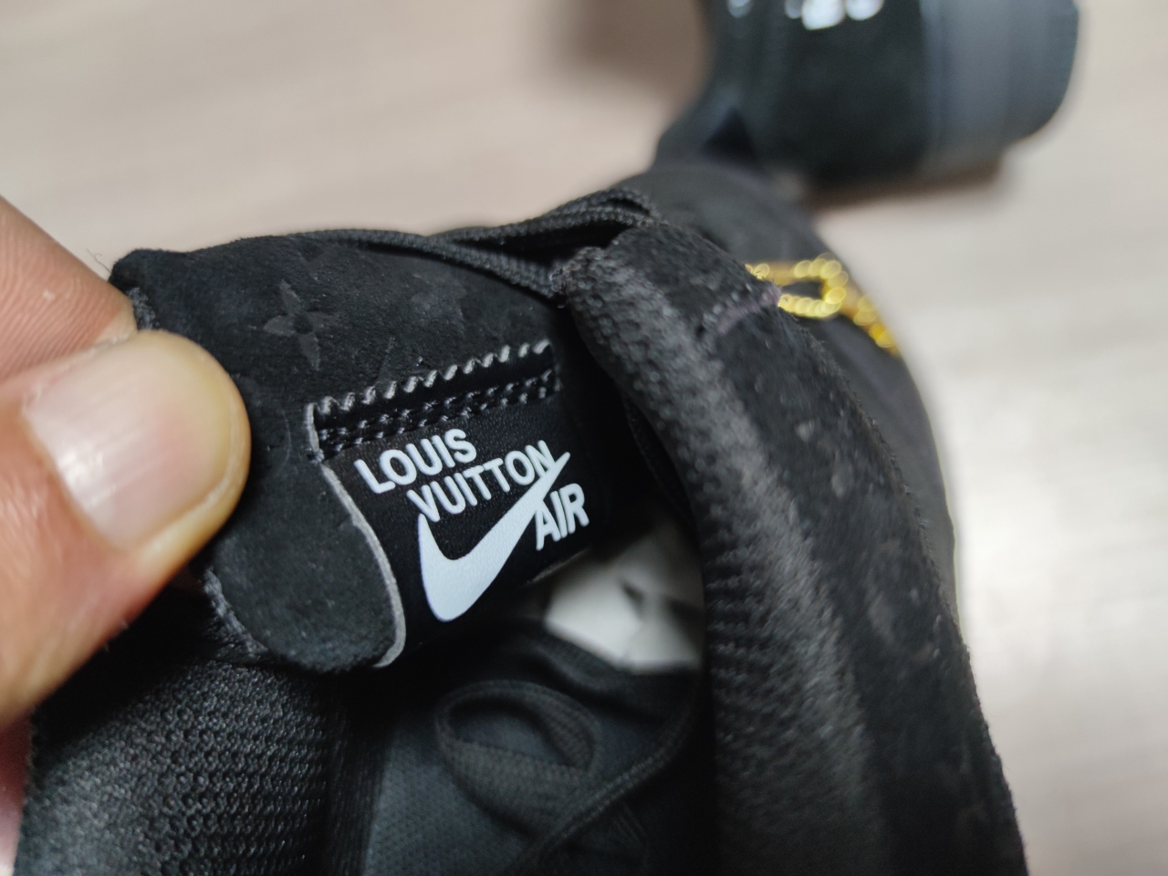 LV X Air Force 1 Low Black