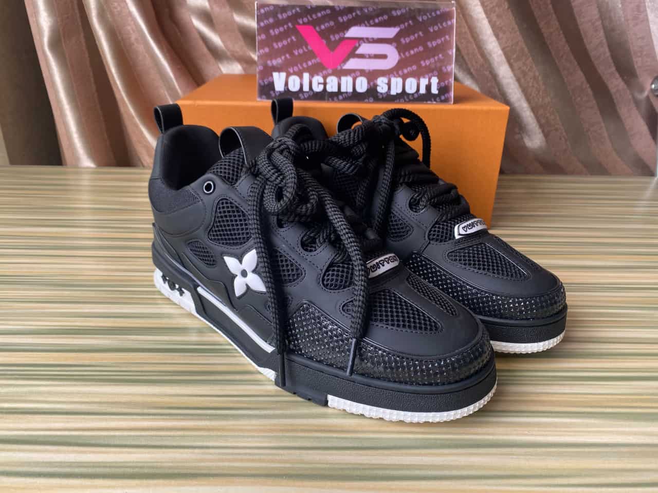 LV Skate Sneaker Black White 1AARR1
