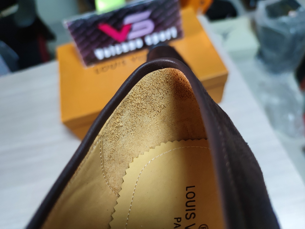 LV Casual leather shoes Brown