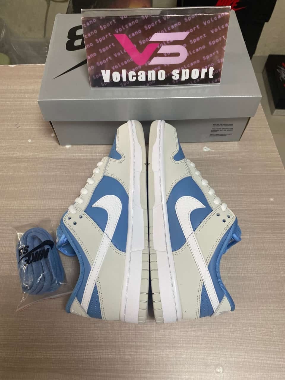 Nike SB Dunk Low Light Grey White Blue 308269-107