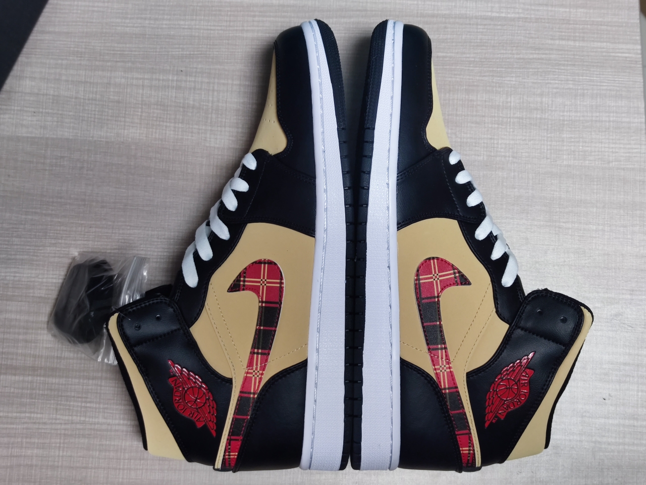 Jordan 1 Mid Tartan Swoosh DZ5329 001