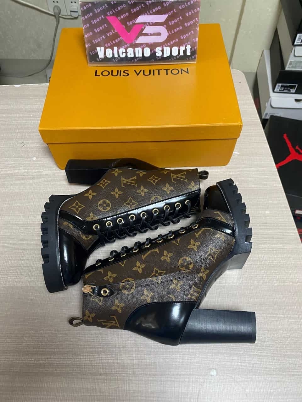 LV Star Trail Monogram Ankle Boots