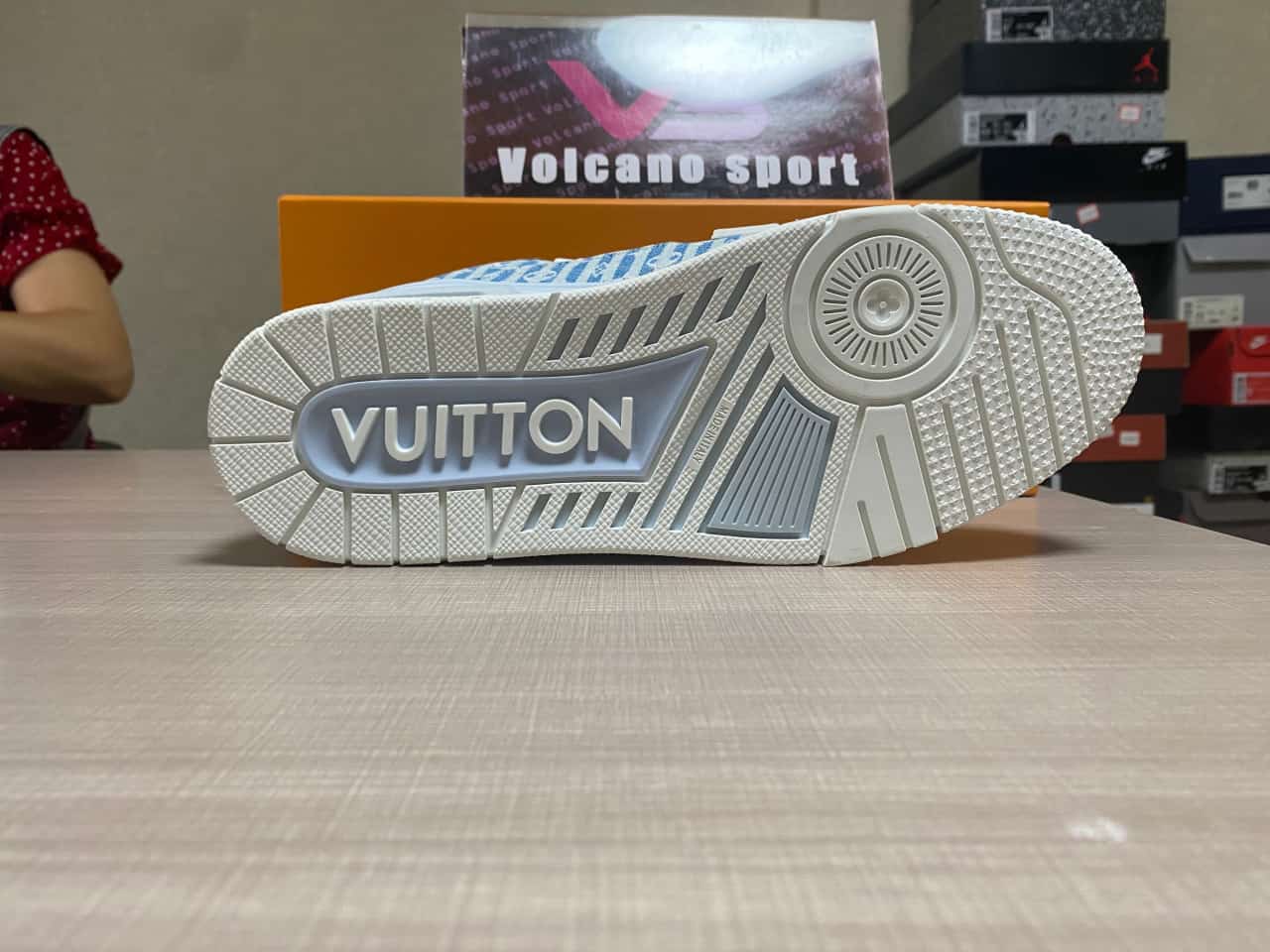 LV Trainer Blue Stripe Monogram