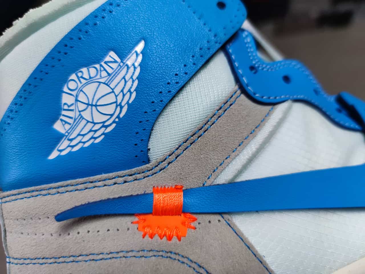 OFF-WHITE x Air Jordan 1“UNC”AQ0818-168