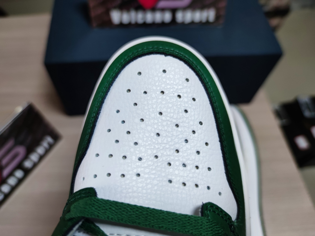 Jordan 1 High OG Green and white