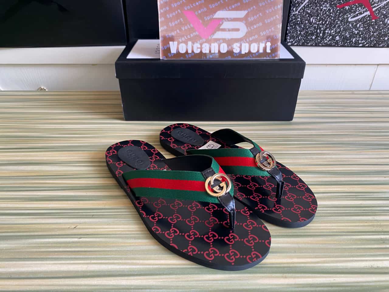 GUCCI Thong Web Sandal