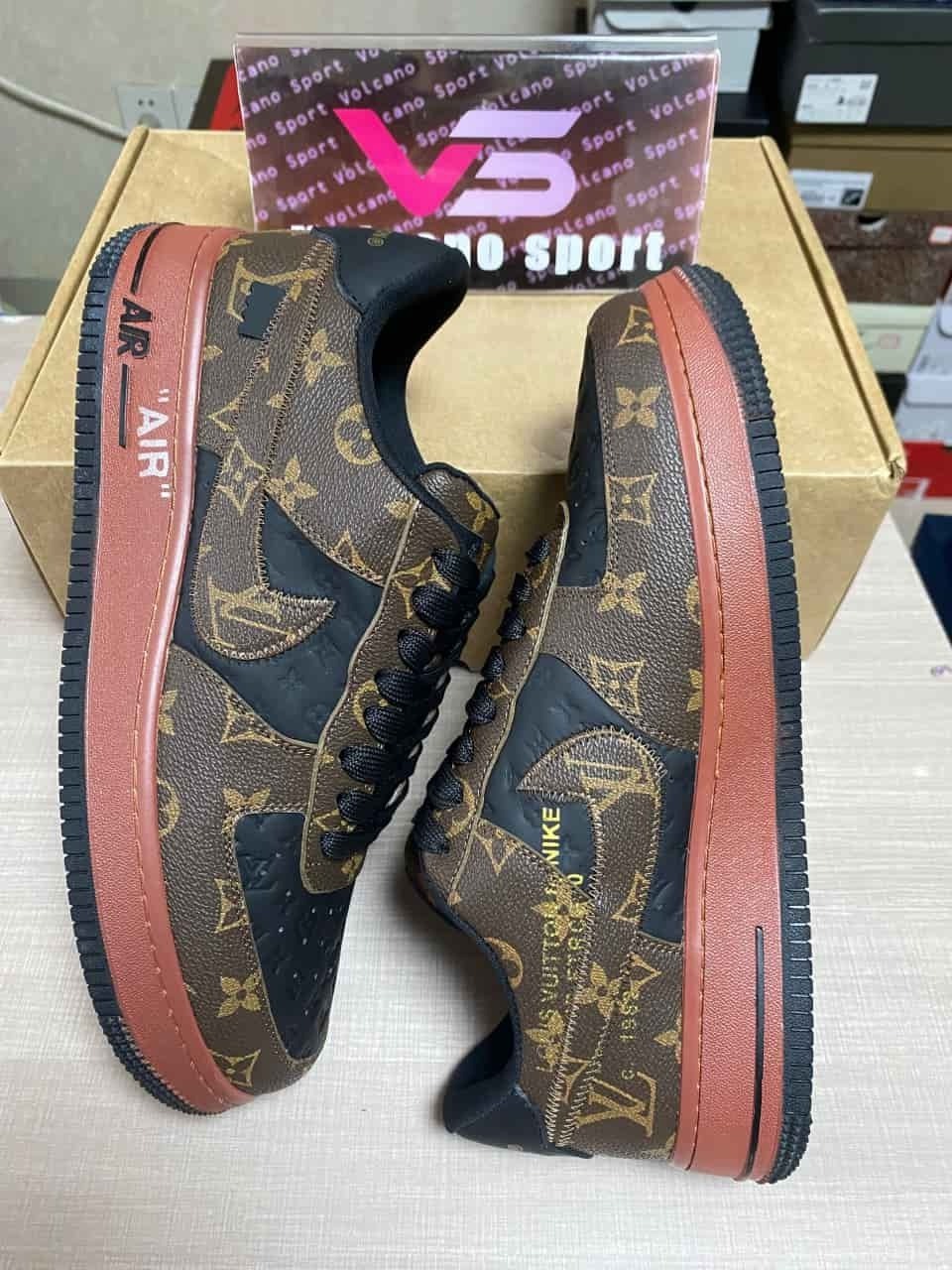 LV x Air Force 1 By Virgil Abloh Black-Brown