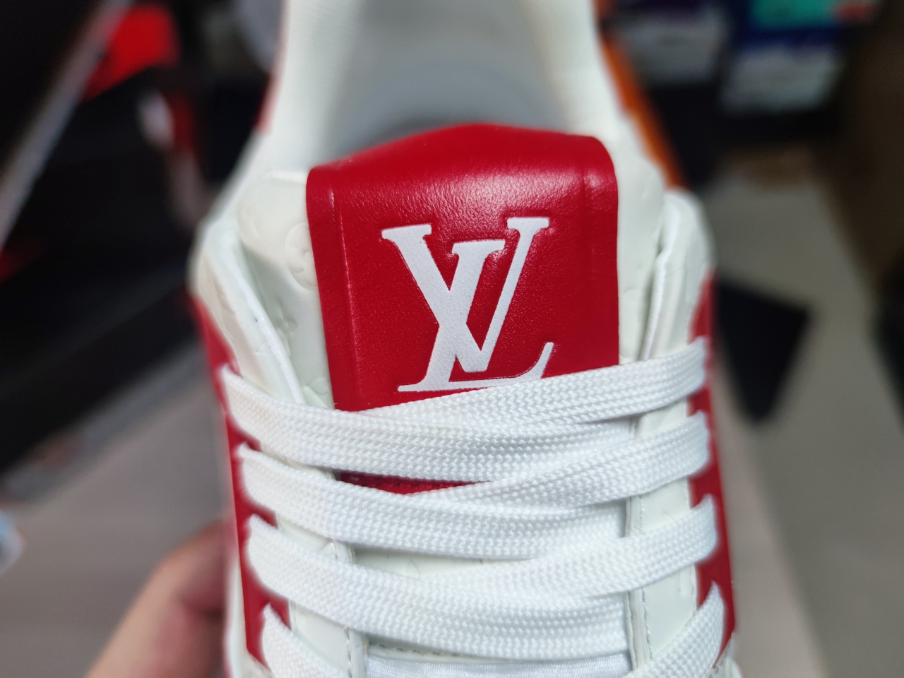 LV Trainer #54 Signature Red White