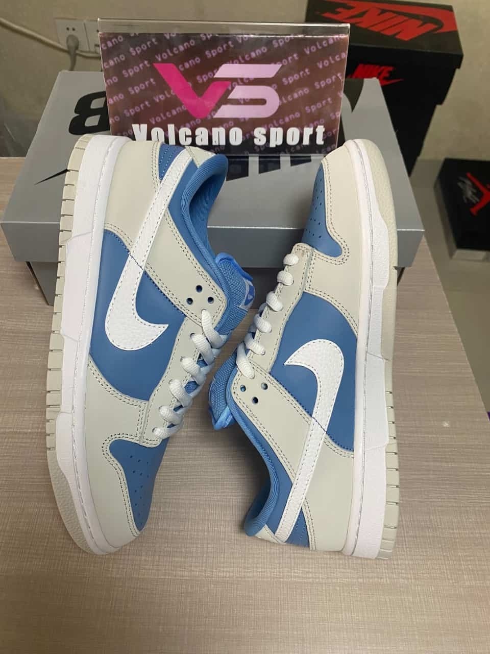 Nike SB Dunk Low Light Grey White Blue 308269-107