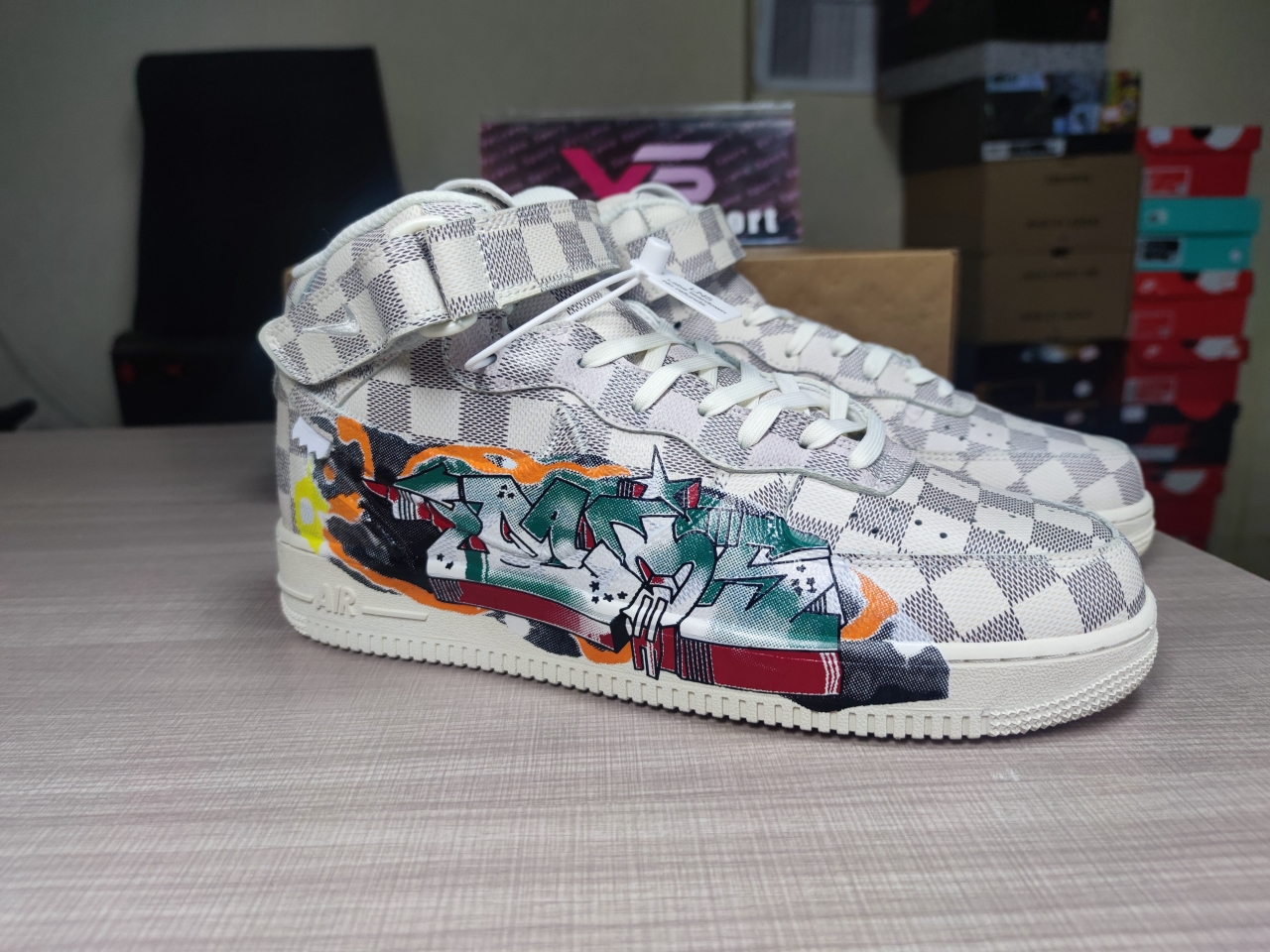 LV x Air Force 1 High Graffiti