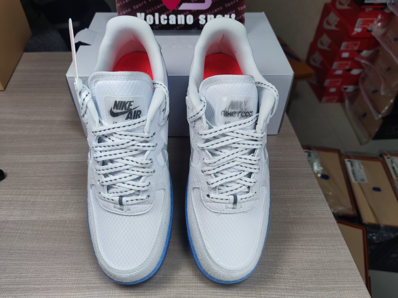 Air Force 1 React White Light Bone CQ8879-100