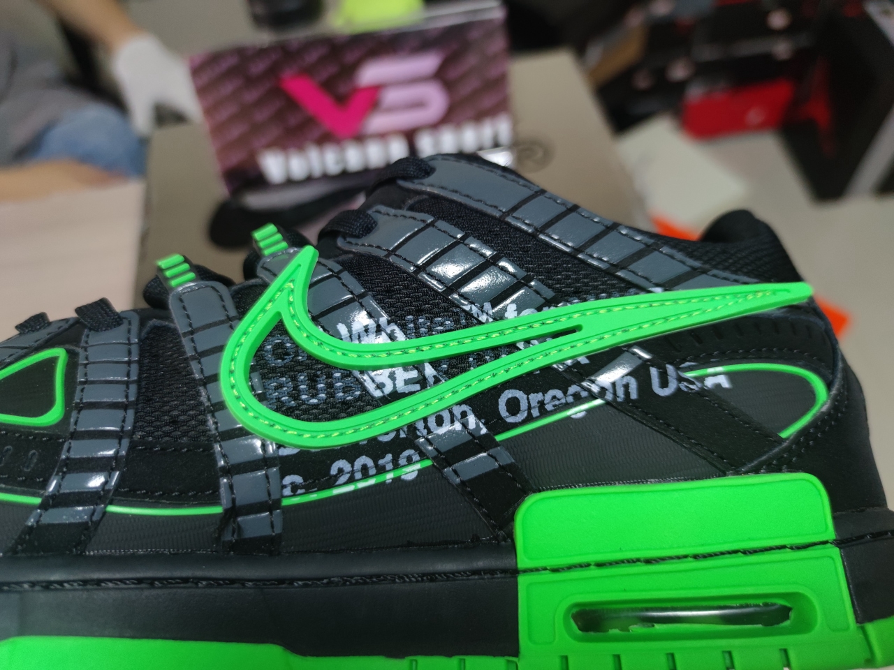 Air Rubber Dunk Off-White Green Strike CU6015-001