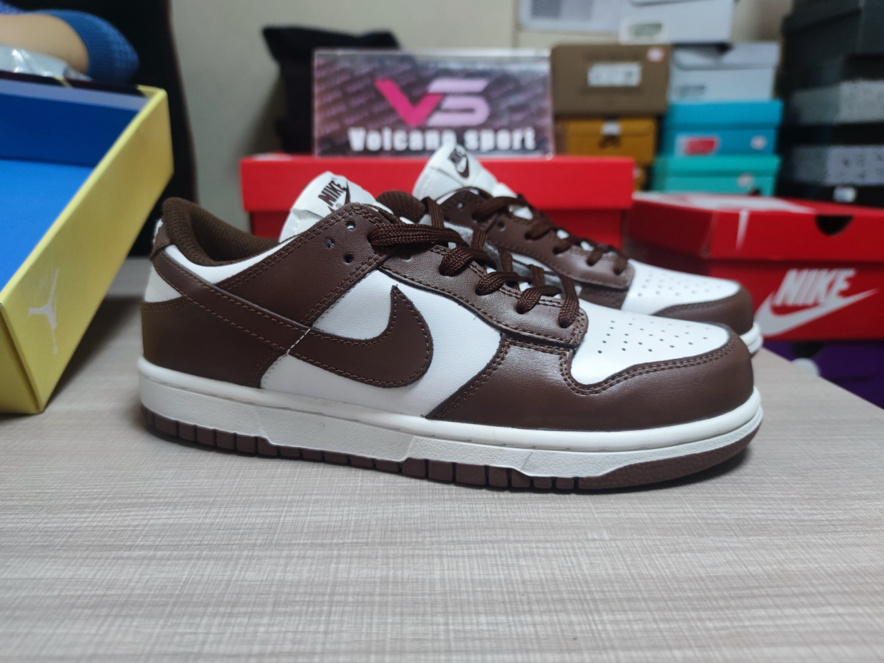 Dunk low Brown/White