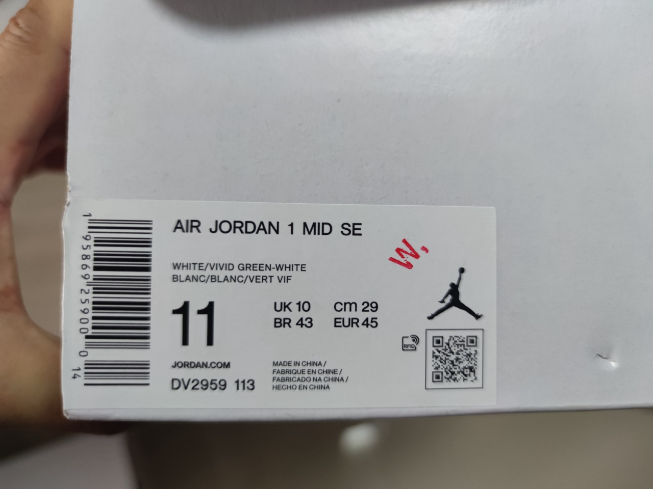 Jordan 1 Mid Green Python DV2959 113