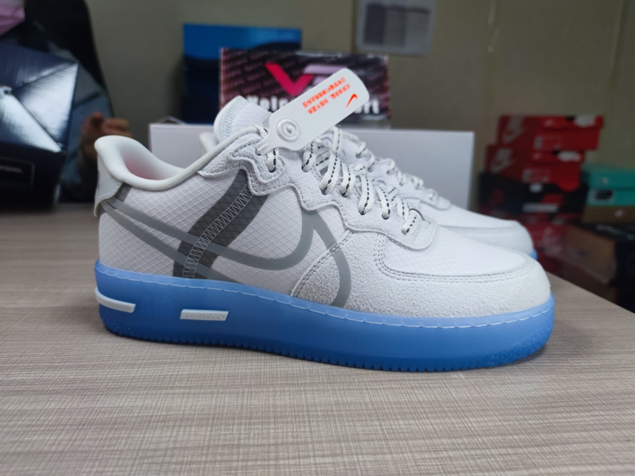 Air Force 1 React White Light Bone CQ8879-100