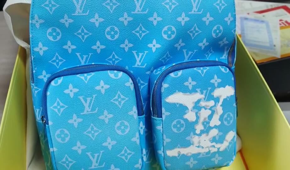 LV Backpack Multipocket Clouds Monogram Blue M45441