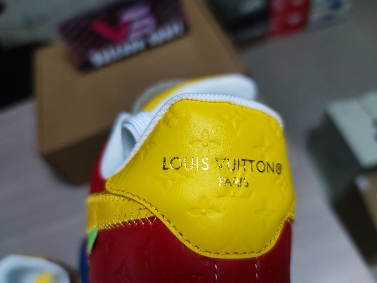 LV x Air Force 1 Low Blue Red Yellow