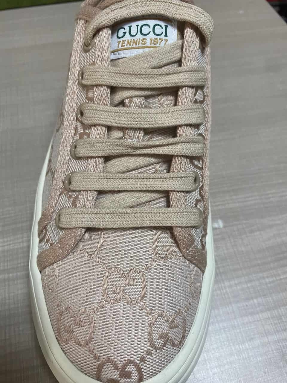 GUCCI printed platform sneakers