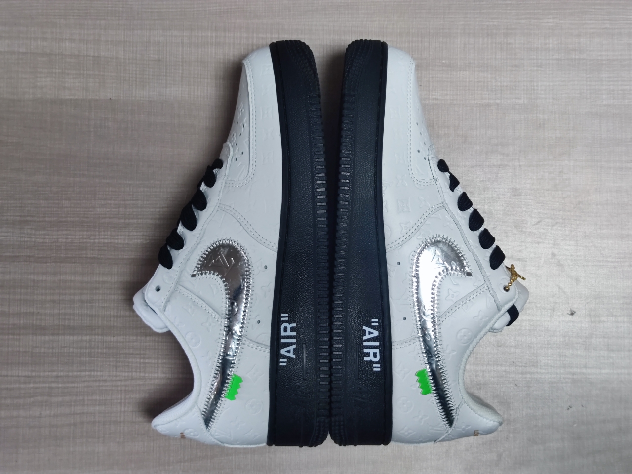 LV x Air Force 1 White Black