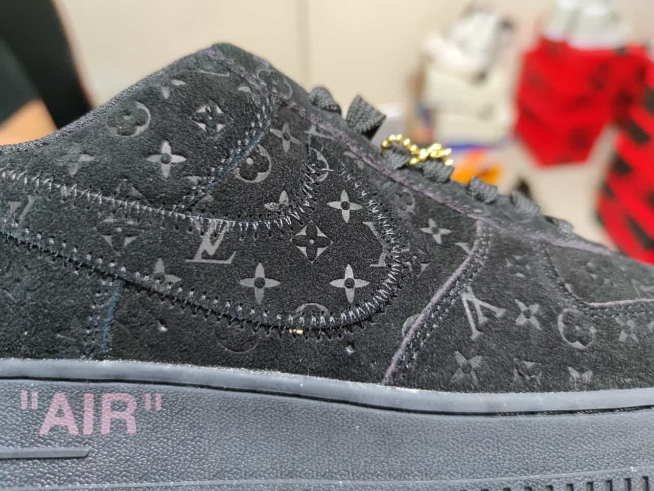 LV X Air Force 1 Low Black