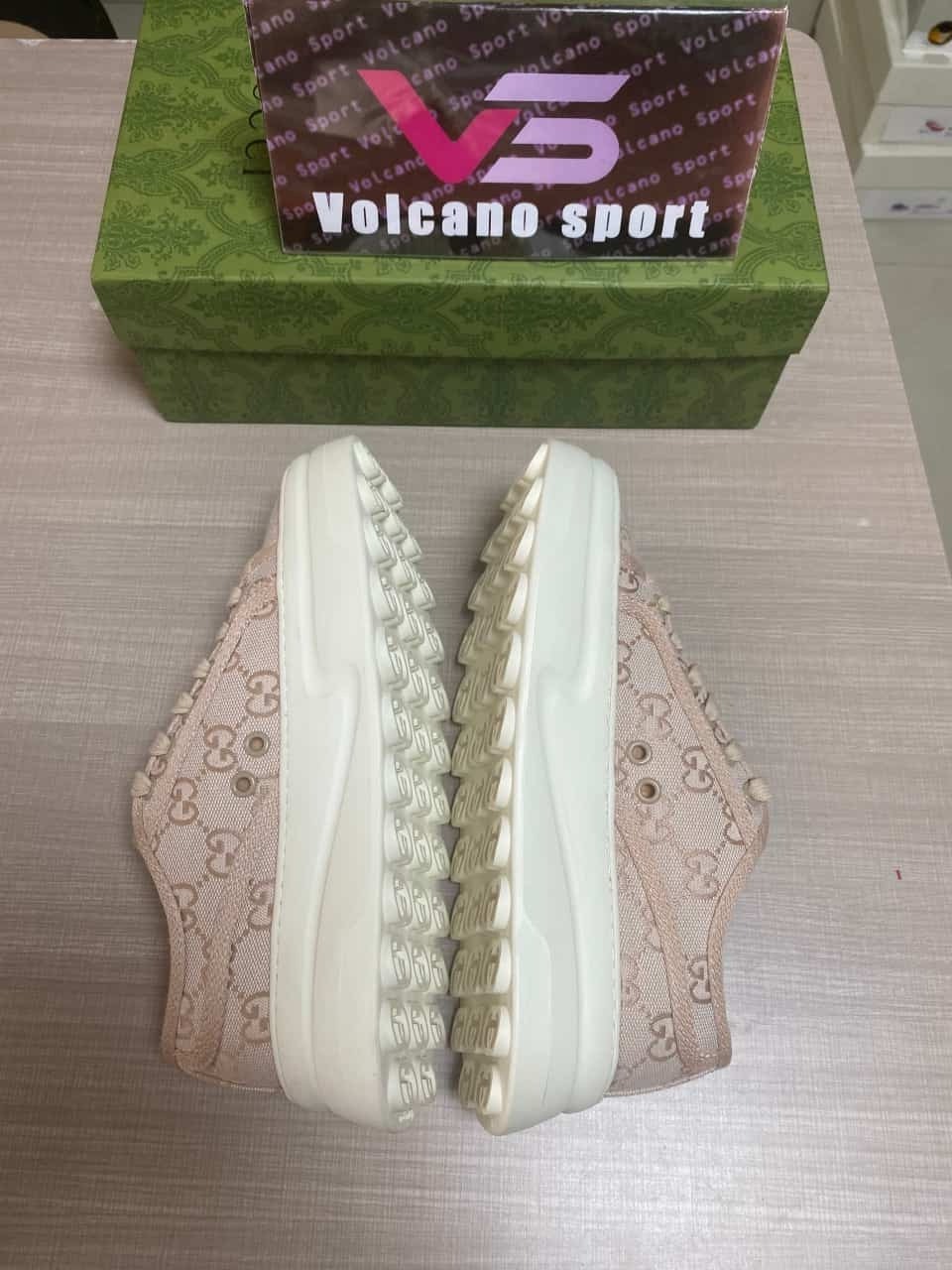 GUCCI printed platform sneakers